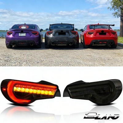 VLAND For 2013-20 TOYOTA 86/SUBARU BRZ/FR-S Smoked LED Tail Lights