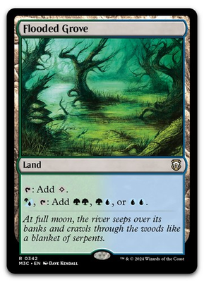 #ad #ad Flooded Grove #342 NM Modern Horizons 3 M3C Magic MTG $2.79