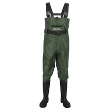 Night Cat Waterproof Fishing & Hunting Chest Wader w/ Boots for Men & Women Size