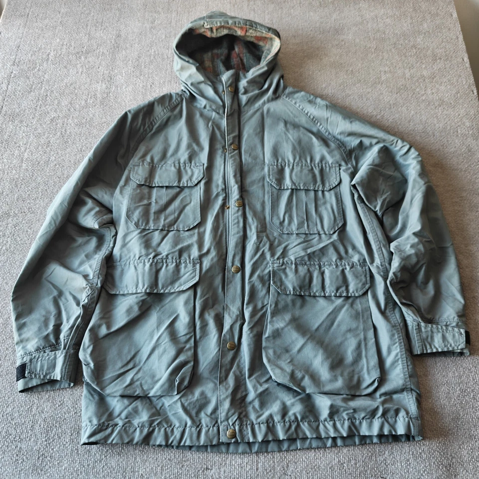 Chaqueta Woolrich de Colección Para Hombre Grande Con Capucha Forrada a Cuadros Parka Abrigo para Aire Libre Foto 2 de 4