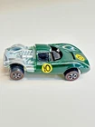 Vintage Hot Wheels Redline Lola GT70 1969 Dark Green Enamel Parts or repair