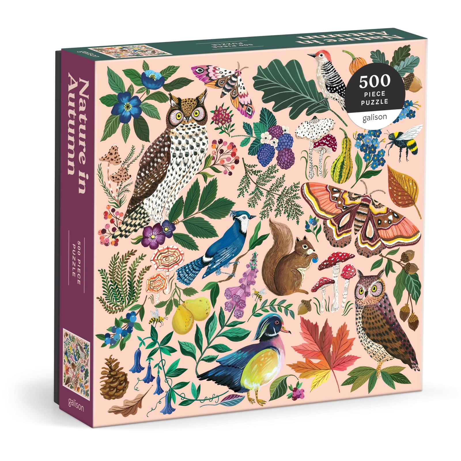 Nature in Autumn 500 Piece Puzzle by Galison (Jigsaw) - Image 2