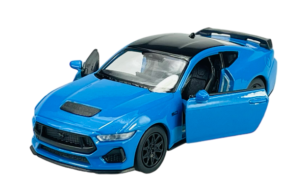 Welly 2024 Ford Mustang Gt Blau 1:34 Die Cast Metal Model Neu Im Kasten 43836-image