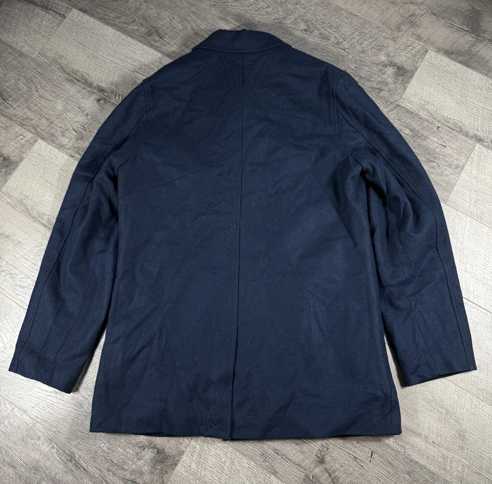 Vintage Y2K Volcom Pea Coat Mens Size Medium Wool Blend Lined EUC - Image 2 of 4