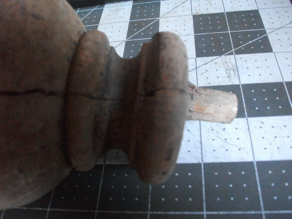 4" POST ACABADO MADERA Newel topper con vástago de montaje Foto 4 de 4