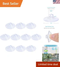Versatile 10-Pack Suction Cups 1.2 Inch - Ideal for Windows and Crafts