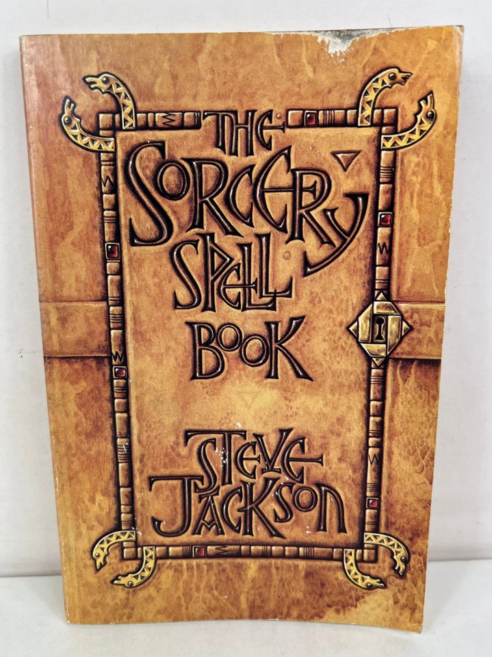 The Sorcery Spell Book Steve Jackson Vintage Adventure Book 1983 1st First - Image 2 of 4