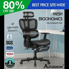 ALFORDSON Sedia da Ufficio Ergonomica Sedile Esecutivo in Rete Gioco di Lavoro