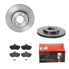 BREMBO BREMSSCHEIBEN Ø256mm + BREMSBELÄGE VORNE FÜR VW GOLF 3 1E7 1H1 LUPO
