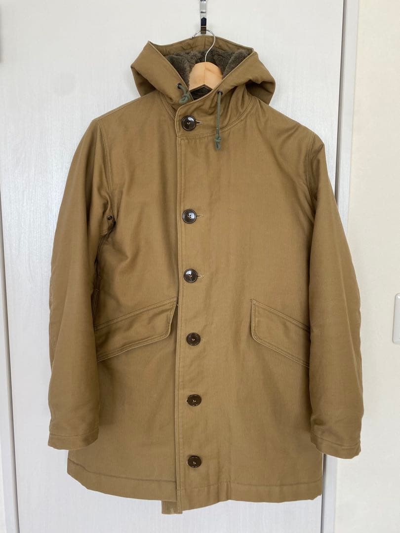 BUZZ RICKSON'S BR13323 Dick Parka Jungle Cloth Khaki Alpaca Wool