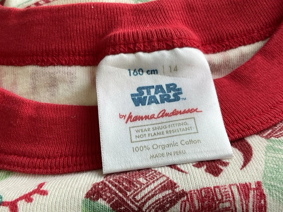 HANNA DIFFERENTSON Star Wars Navidad Orgánico Pijama Largo, Talla 160 (14) Foto 2 de 4