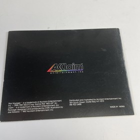 Star Voyager - 1987 NES Nintendo Game - Cart Only - TESTED!