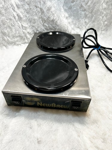 New Brew Stainless Steel Dual Burner Coffee Pot Warmer/Hot Plate NB-W2