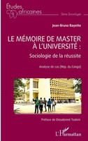 Le MéMoire De Master à L'université : Sociologie De La RéUssite Tsokini Buch