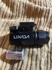 Lixada Tactical Rail Flashlight  With Strobe Mode
