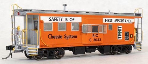 Tangent Scale Models 60025 Steel Bay Window Caboose "Chessie System/B&O" #C-3043 | Condition: Neu