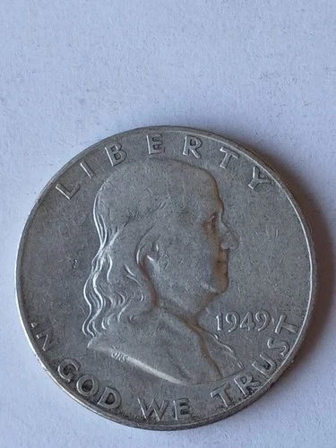 FRANKLIN HALF DOLLAR, 1949S, FINE