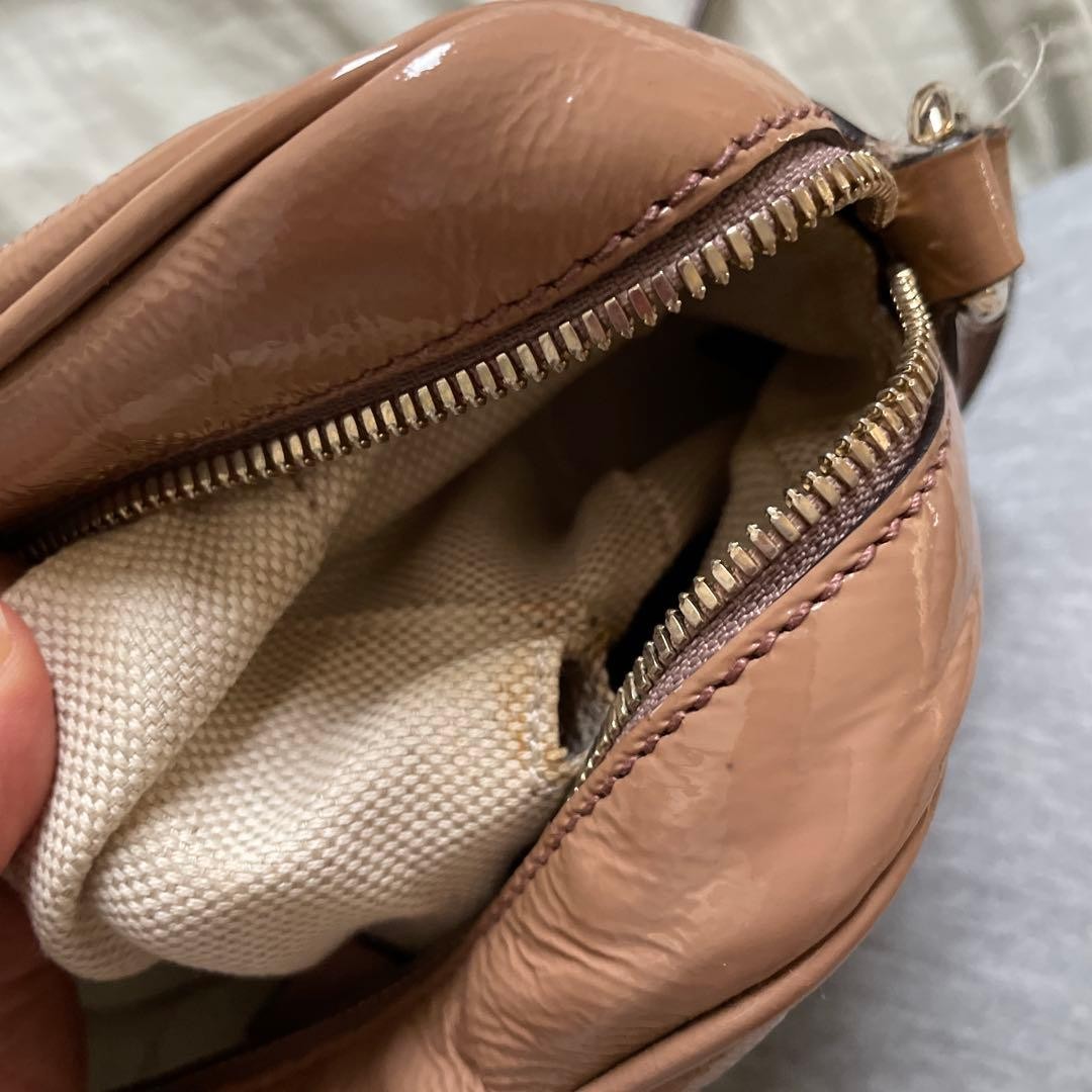 GUCCI Soho Disco Shoulder Bag Leather Beige Elegant Tassel Vintage From Japan thumbnail 7