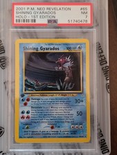 Shining Gyarados Pokemon Neo Revelation 1st Edition Holo 65/64 PSA 7 on eBay