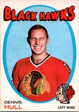 VINTAGE HOCKEY CARD 1971-72 OPC O-Pee-Chee Dennis Hull Chicago Blackhawk NO123