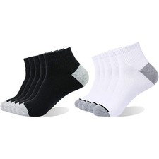 10P Pack Men's Cotton Moisture Wicking Cushion Low Cut Socks 10-13/Shoe 6-12 ...