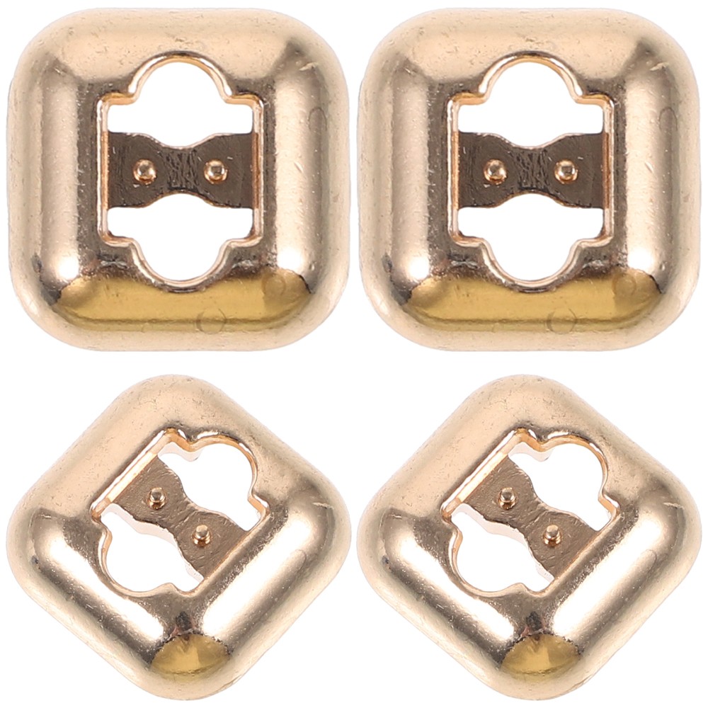 APL 4 pezzi non c'è bisogno di legare laccio fibbia fibbie in metallo per lacci lacci lucchetto