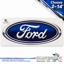 Ford Traditional Oval Logo Decal Sticker 2-20in Car Truck Toolbox Cooler Laptop