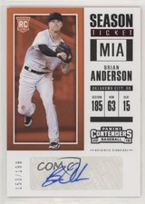 2018 Panini Chronicles Contenders Season Ticket Red /199 Brian Anderson Auto 0w7