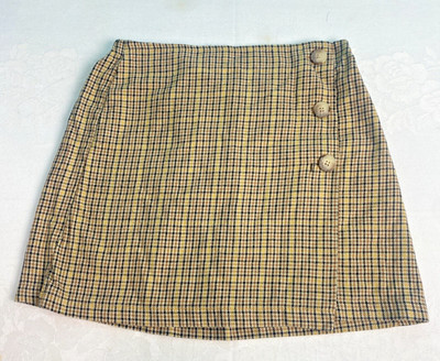 Y2k American Eagle Made in Italy Plaid Mini Skirt Schoolgirl Preppy 2000's Med
