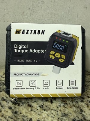 WAXTRON Digital Torque Adapter 1/2'' 15-295 ft-lb (20-400 Nm), Yellow/Black 