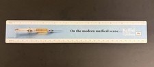 Vintage 1965 Keflin Plastic Ruler Eli Lilly Pharmaceutical Promo Advertising