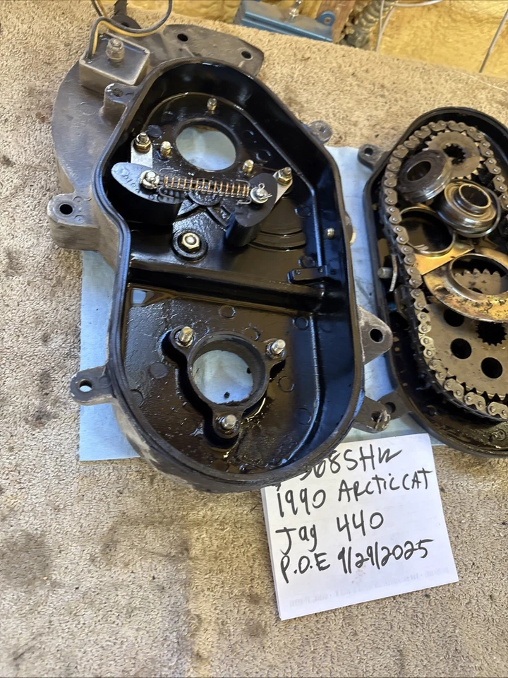 1990 Arctic Cat Jag 440 Chain Case Assembly With Gears 368 - Image 4 of 4