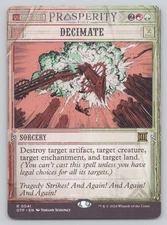 Decimate Normal R Outlaws of Thunder Junction: Breaking News 41 NM