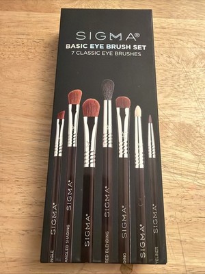 New in Box Sigma 7pc Basic Eye Brush Set- E05 E30 E40 E55 E60 E65 E70