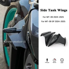 Accessories Black Downforce Spoilers Race Wings For Yamaha MT-09 MT09 SP 2024-25