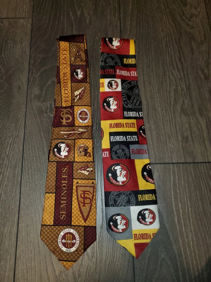 Corbatas para el cuello Florida State Seminoles (una seda, una poliéster) Foto 2 de 4