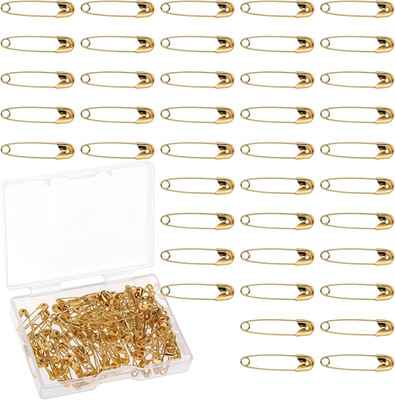 120 Stück Sicherheitsnadeln, 19 mm Gold Kleidung Sicherheitsnadeln Goldene Siche