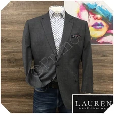 RALPH LAUREN Mens  Blazer Sport Coat Casual Jacket Size 46R Classic Wool Suit