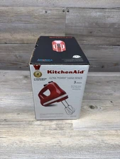 KitchenAid Empire Red Ultra Power 3 Speed Hand Mixer - 883049600246
