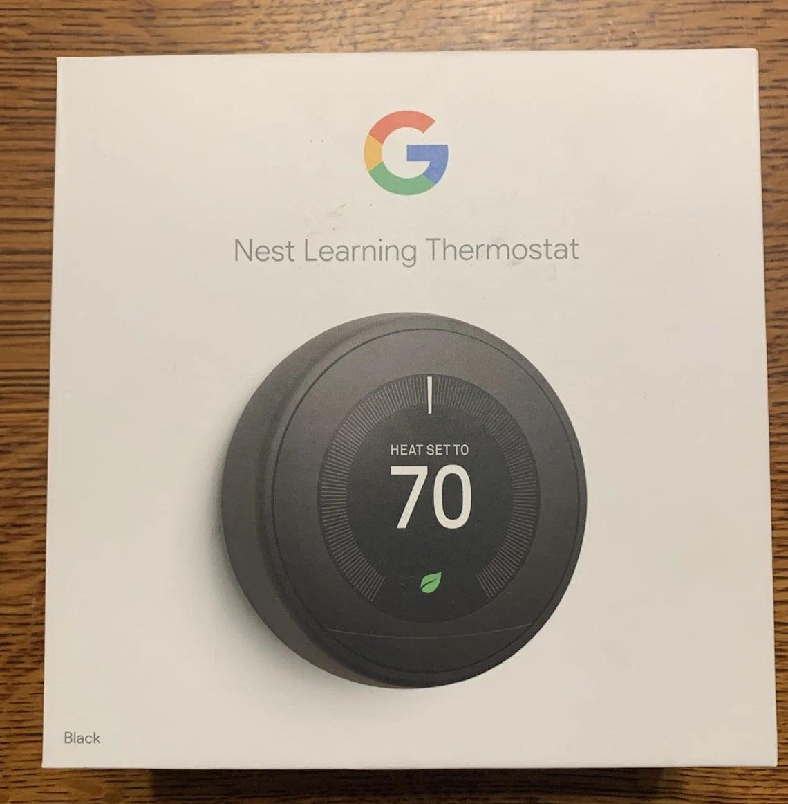Google Nest Learning Thermostat Gen3, T3007ES Smart , Black, Not Tested, Used