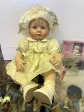Paradise Galleries Gunzel Catherine Porcelain Baby Girl Vintage Doll