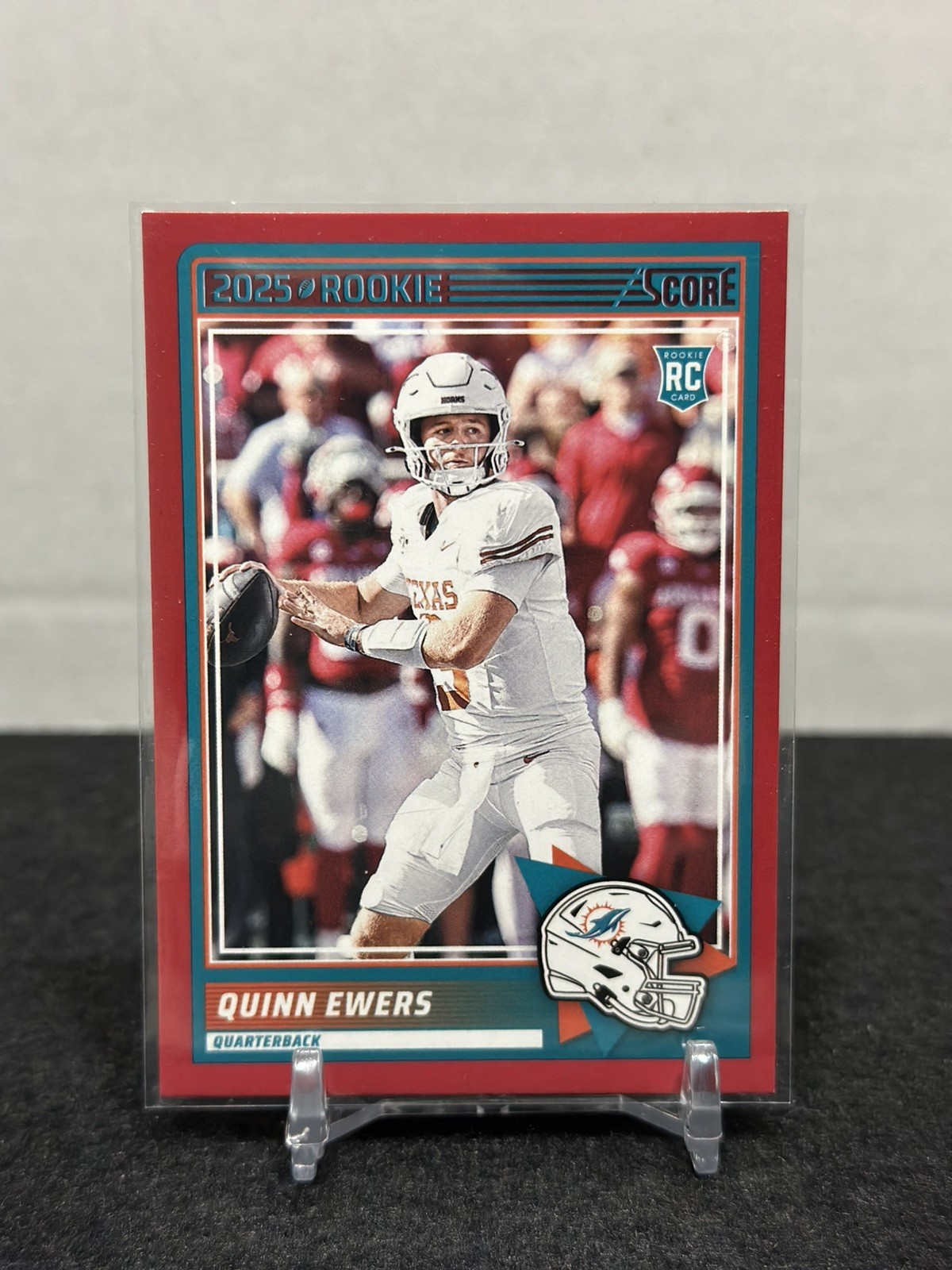 2025 Score Football Quinn Ewers #75 Base Rookie Card Red Dolphins