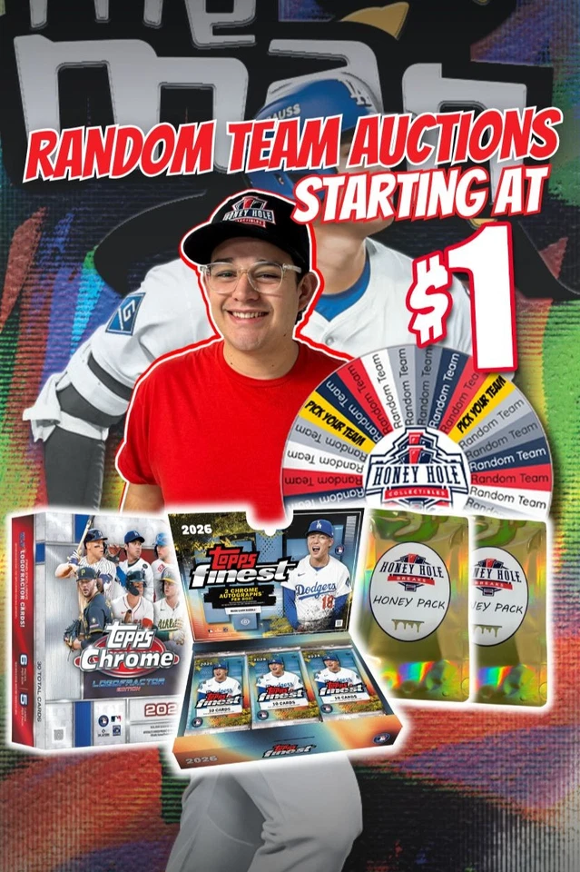 BASEBALL BREAKS, 26 Topps Finest/Logofractor & Honey Packs Starting & $1