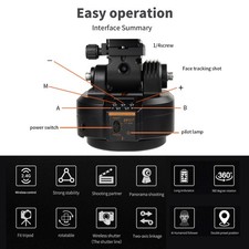 ZIFON YT2000 Motorized Pan Tilt Head Electric PTZ Ball Head Object Tracking GNMX