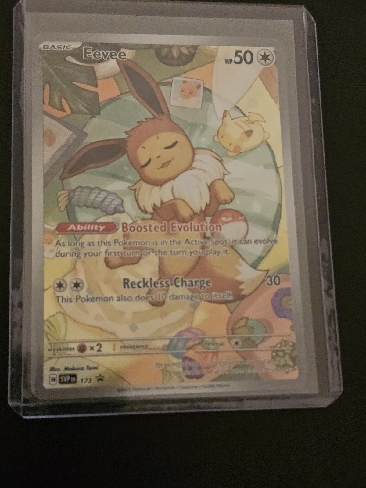 Pokemon Eevee SVP 173 Scarlet & Violet Black Star Promo Holo