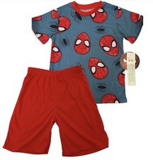 Marvel Spider-Man Boys Outfit Set Shirt  Shorts Size S 6/7 NWT