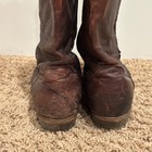 Vtg Code West Men’s Brown Leather Cowboy Boots Size 10.5 Western w/Star Toe Tips — photo 10
