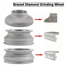 3" 75mm Brazed Diamond Grinding Wheel Abrasive Vacuum Disc Convex Concave