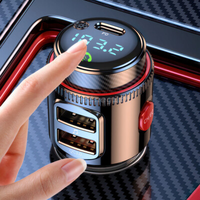 FM Transmitter Auto Radio Musik Bluetooth Adapter Ladegerät Zigarettenanzünder