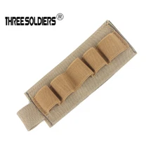 5 Rounds Tactical Shell Holder Shotgun Ammo Carrier 12/20GA Military Bandolier